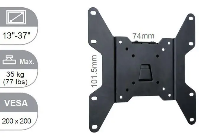 Muurbeugel VESA 200 x 200 (Fixed)