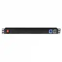 19 Inch 1U Socketstrip 7 (Powercon In/Out)