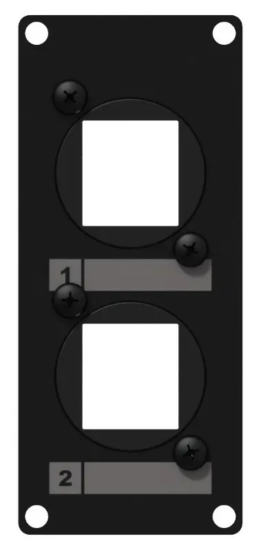 Caymon CASY 1 module - 2x Keystone Black