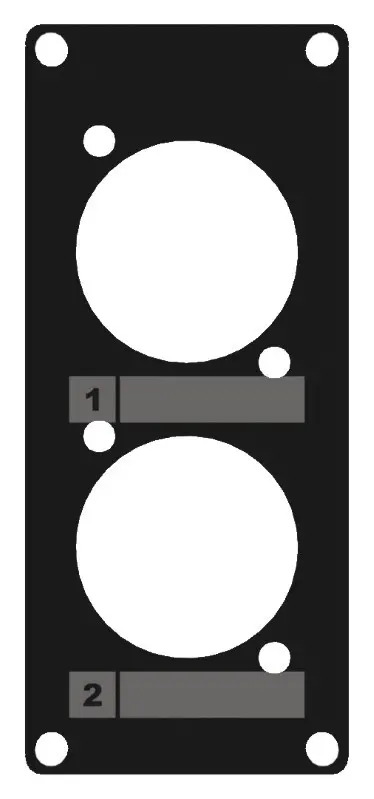 Caymon CASY 1 module - 2x D Size Black