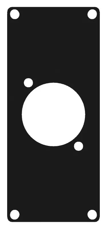 Caymon CASY 1 module - 1x D Size Black