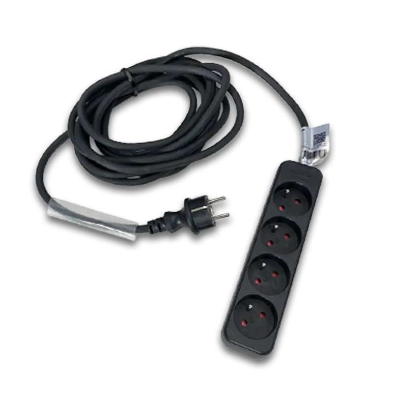 Verdeelblok 4 stopcontacten 3x1.5mm² 5m
