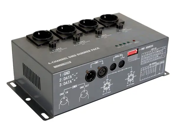 HQ Power 4 kanalen DMX Dimmer Pack