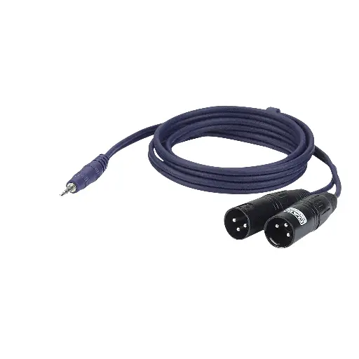 [FL466] Stereo mini-jack naar 2 XLR Male 3P 6m