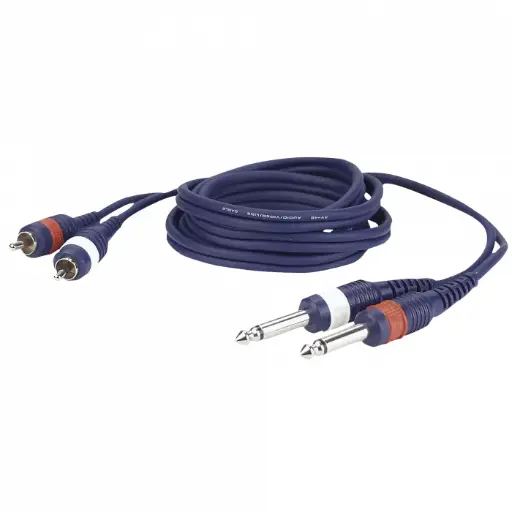 [FL23150] 2 x Jack Mono naar 2 x RCA 1,5mtr