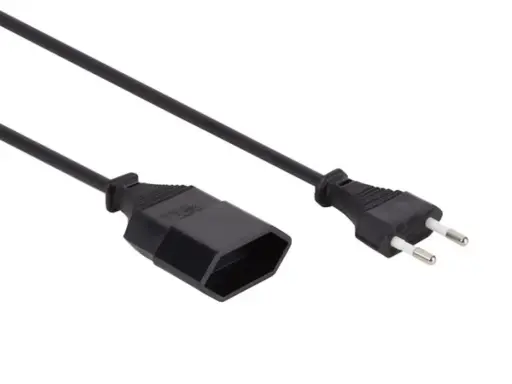 [EC018D] CEE7/16 Europlug naar Europlug 2x0.75m² 1,8m