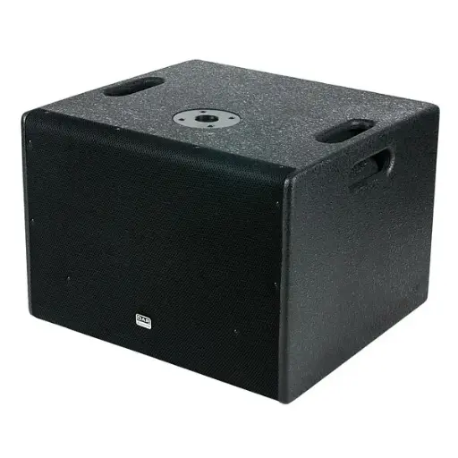 [D3641] DAP Subwoofer Actief 12 inch 600watt RMS 123,8 dB maximaal Met Stereo X-over.