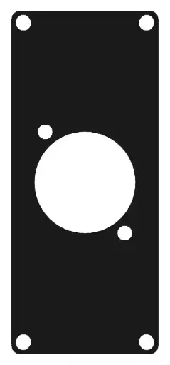 Caymon CASY 1 module - 1x D Size Black
