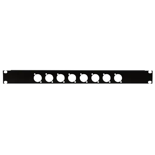 19 Inch 1U Connector Panel 12 x D-size