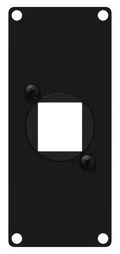 Caymon CASY 1 module - 1x Keystone Black