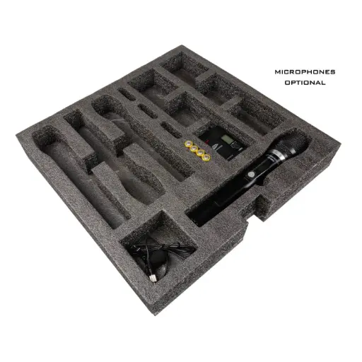 2U Rack Drawer Microphone Foam voor JB Systems